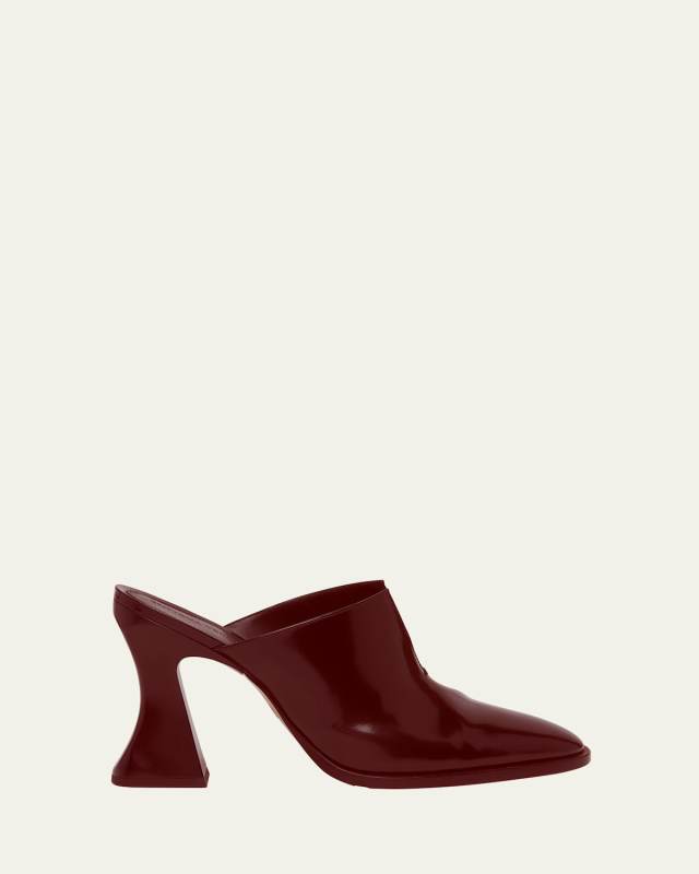 Cha-Cha Leather Mule Pumps