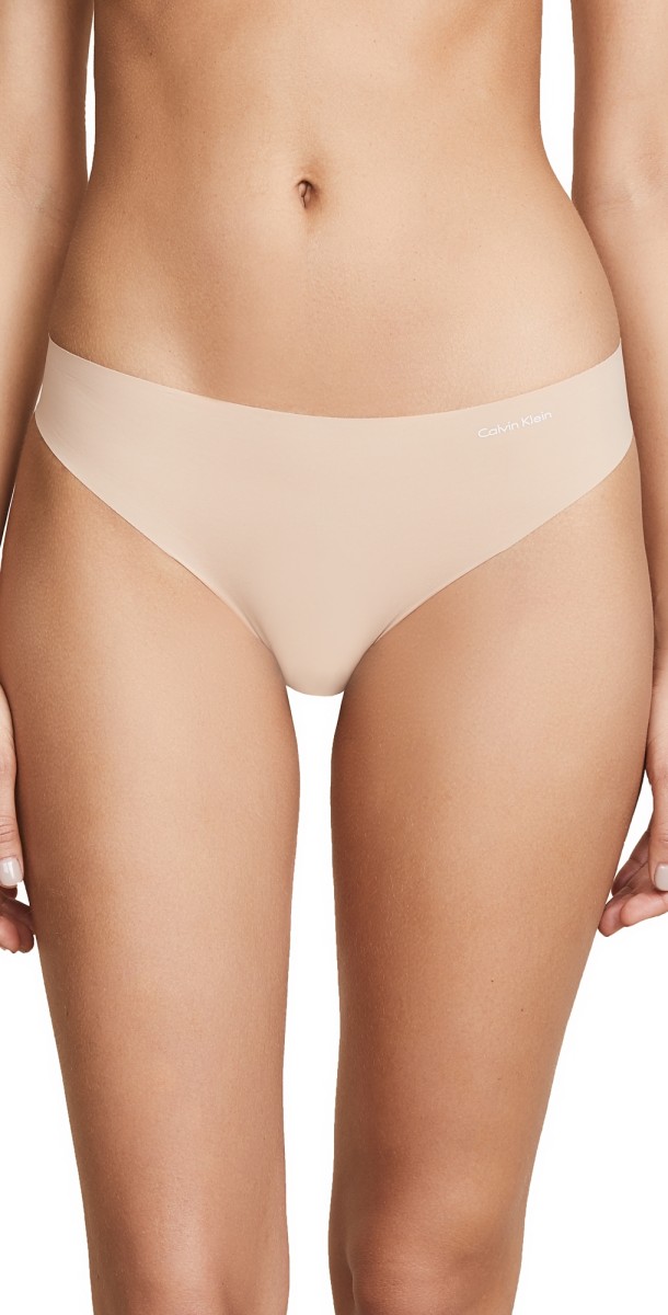 Calvin Klein Underwear Invisibles Thong Light Caramel
