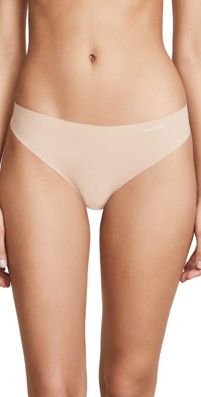 Calvin Klein Underwear Invisibles Thong Light Caramel