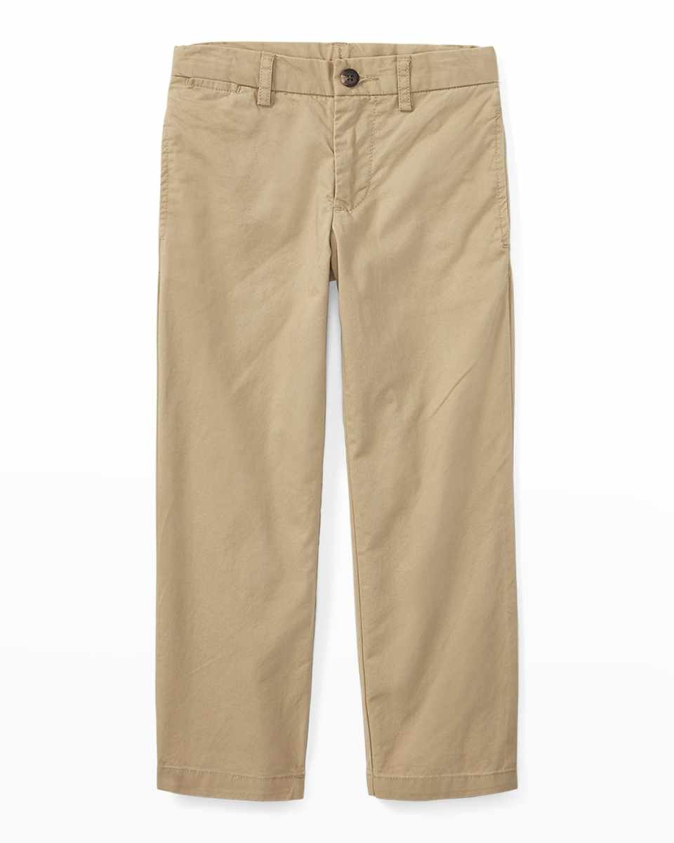 Boy's Flat Front Chino Pants, Size 2-