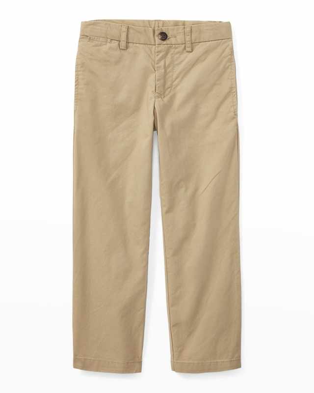 Boy's Flat Front Chino Pants, Size 2-7