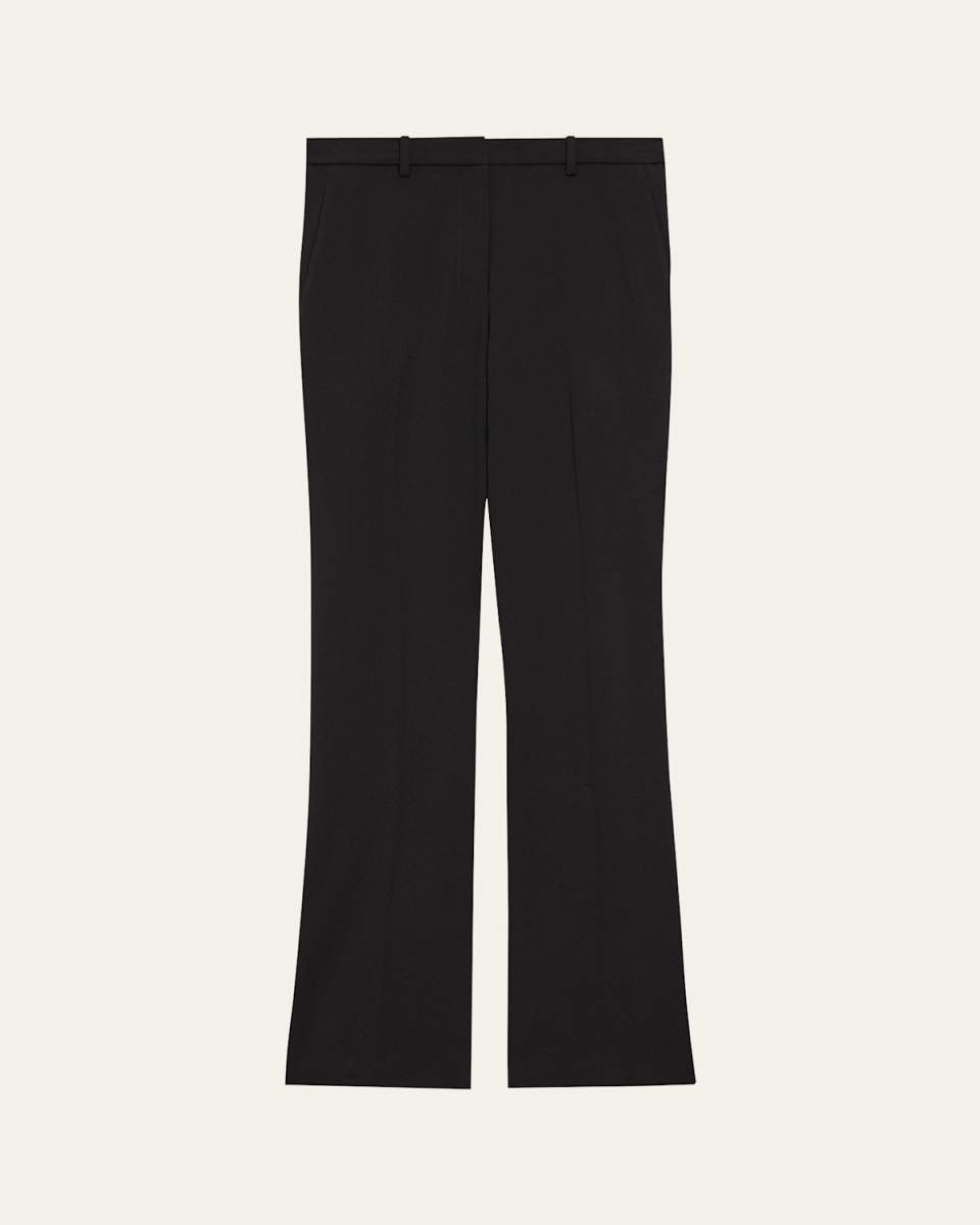 Traceable Wool Slim Straight-Leg Trousers