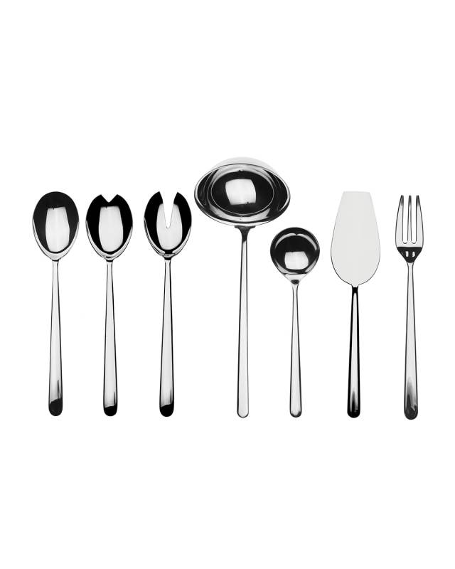 Linea 7-Piece Full Flatware Serving Set