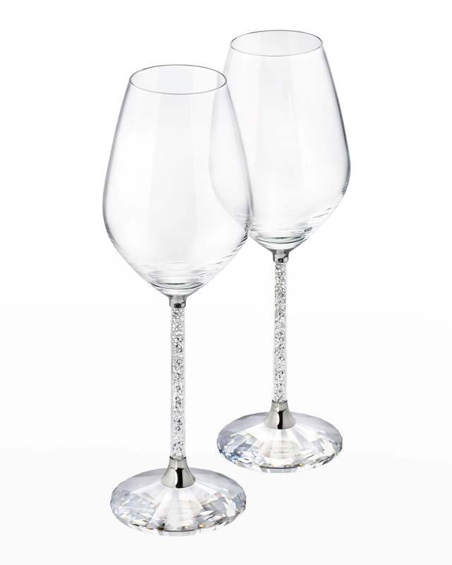 Crystalline Wine Glasses, Set of 2