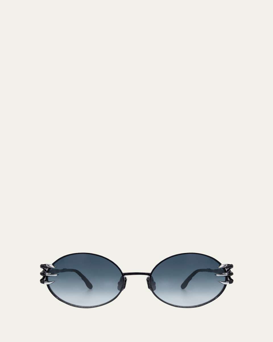Claw Aventure Titanium Oval Sunglasses