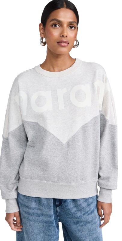Isabel Marant Étoile Houston Sweatshirt Ecru/Grey