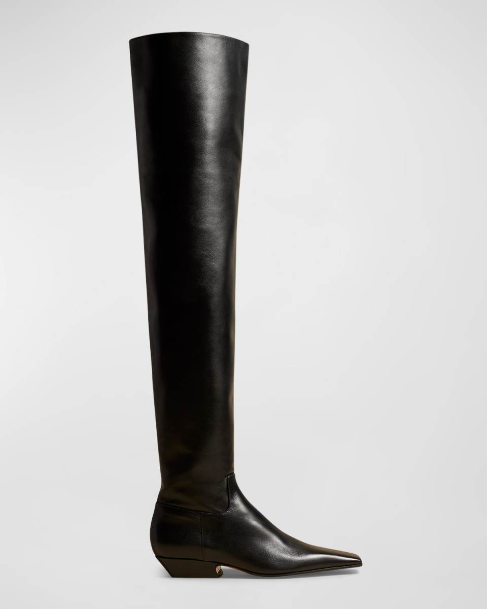 Marfa Calfskin Over-The-Knee Boots