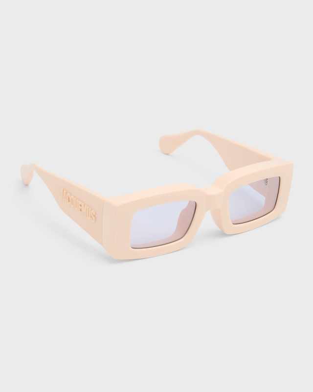 Les Lunettes Tupi Acetate Rectangle Sunglasses