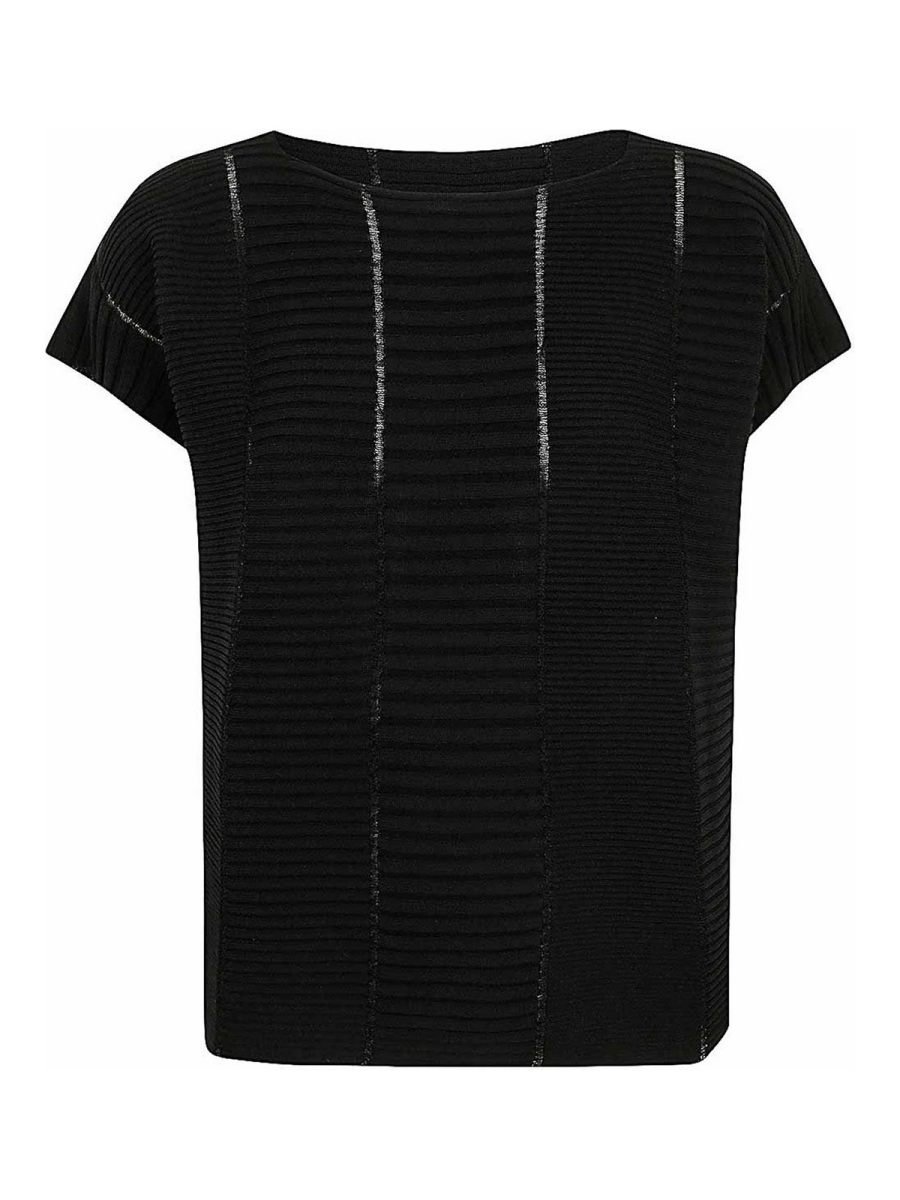 Pleats Please Issey Miyake Top - Noir