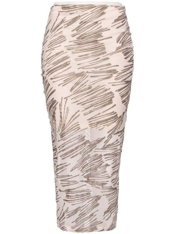 Gondola glitter-embellished tulle skirt