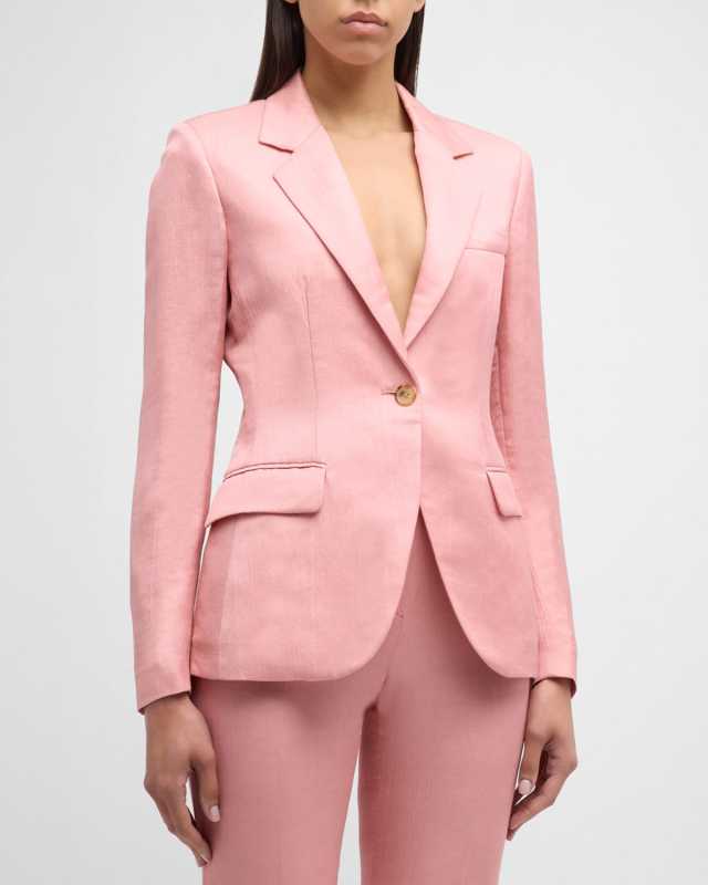 James Linen Blazer Jacket