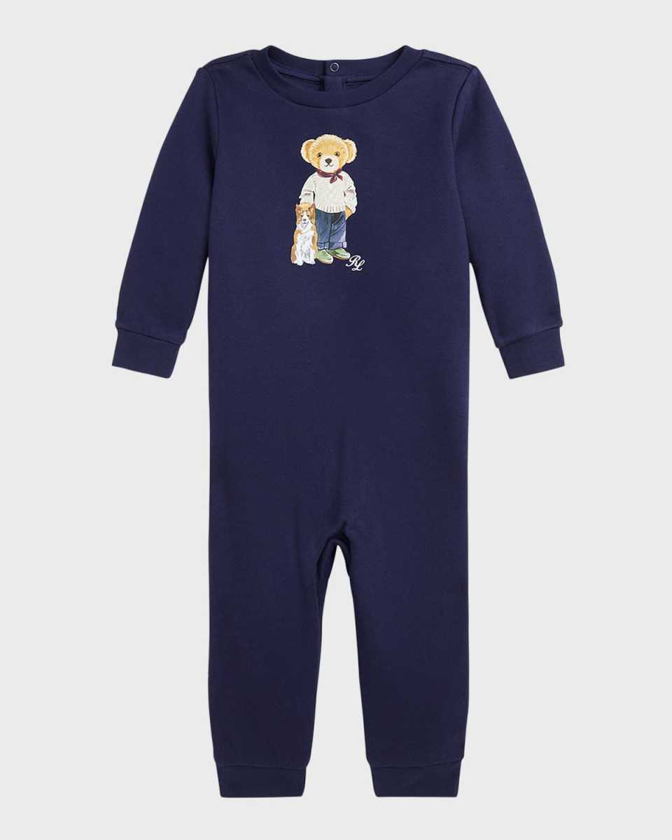 Boy's Coverall W/ Classic Mascot, Size 3M-9