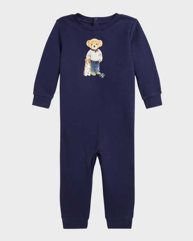 Boy's Coverall W/ Classic Mascot, Size 3M-9