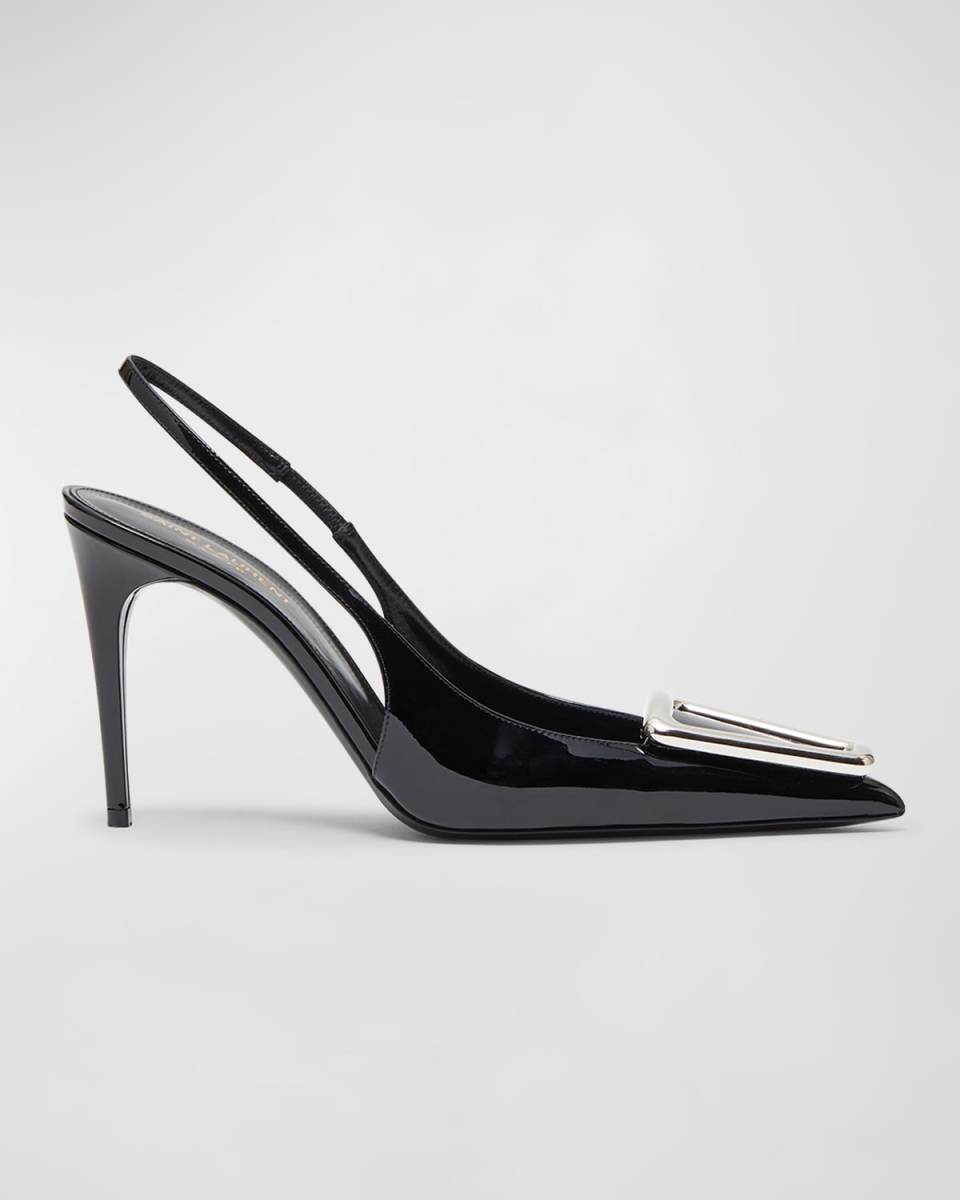 Avenue Patent Leather Slingback Pumps