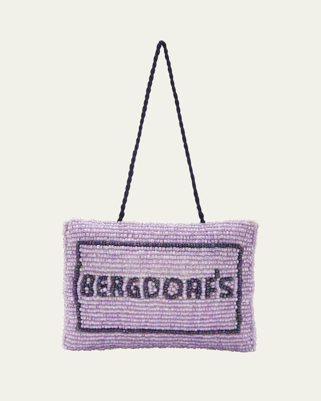 Bergdorf Shopping Bag Beaded Ornament