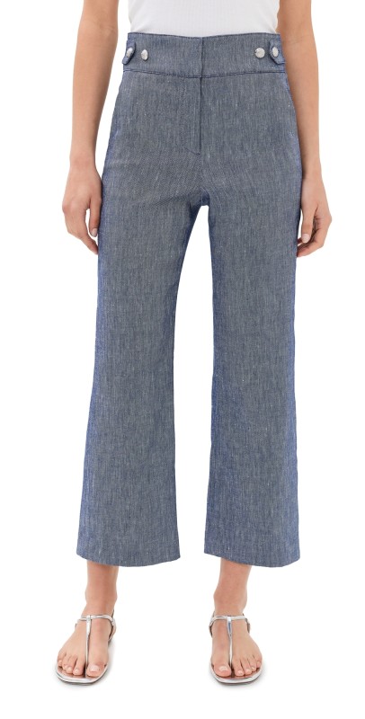 Veronica Beard Aubrie Pants Blue Melange