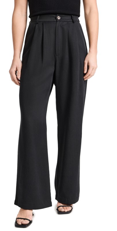Reformation Mason Pants Petite Black