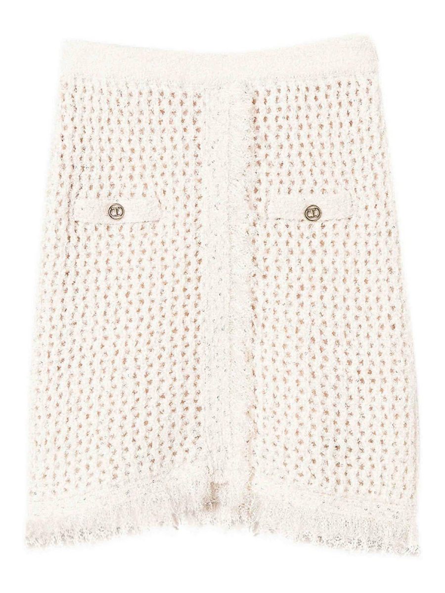 Twinset Jupe Midi - Blanc