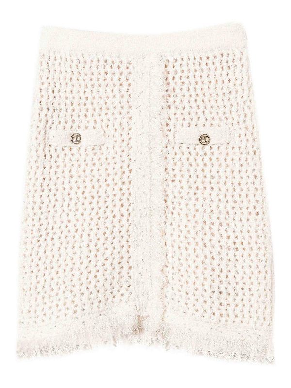 Twinset Jupe Midi - Blanc