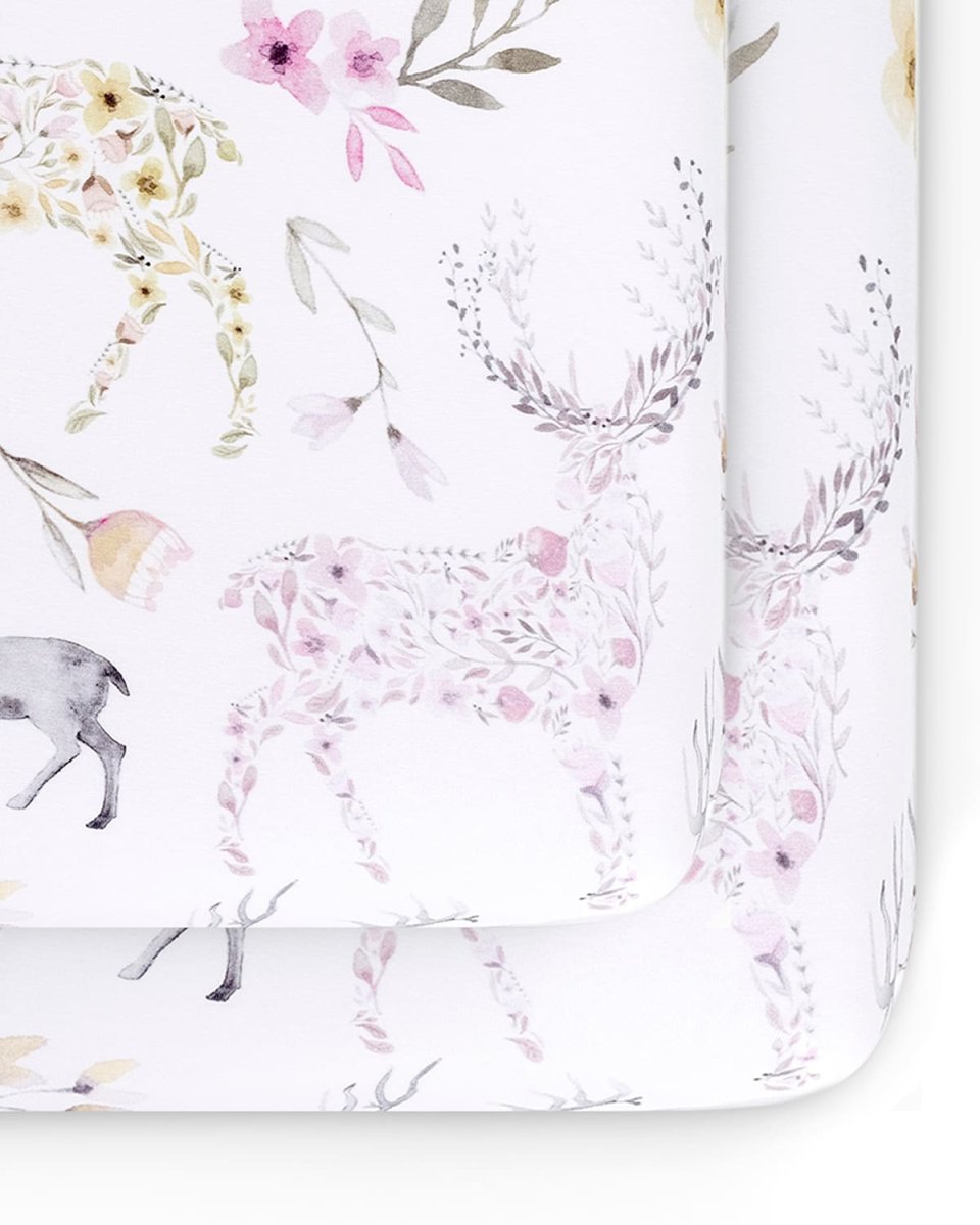 Fawn Jersey Standard Crib Sheet, 2 Pack