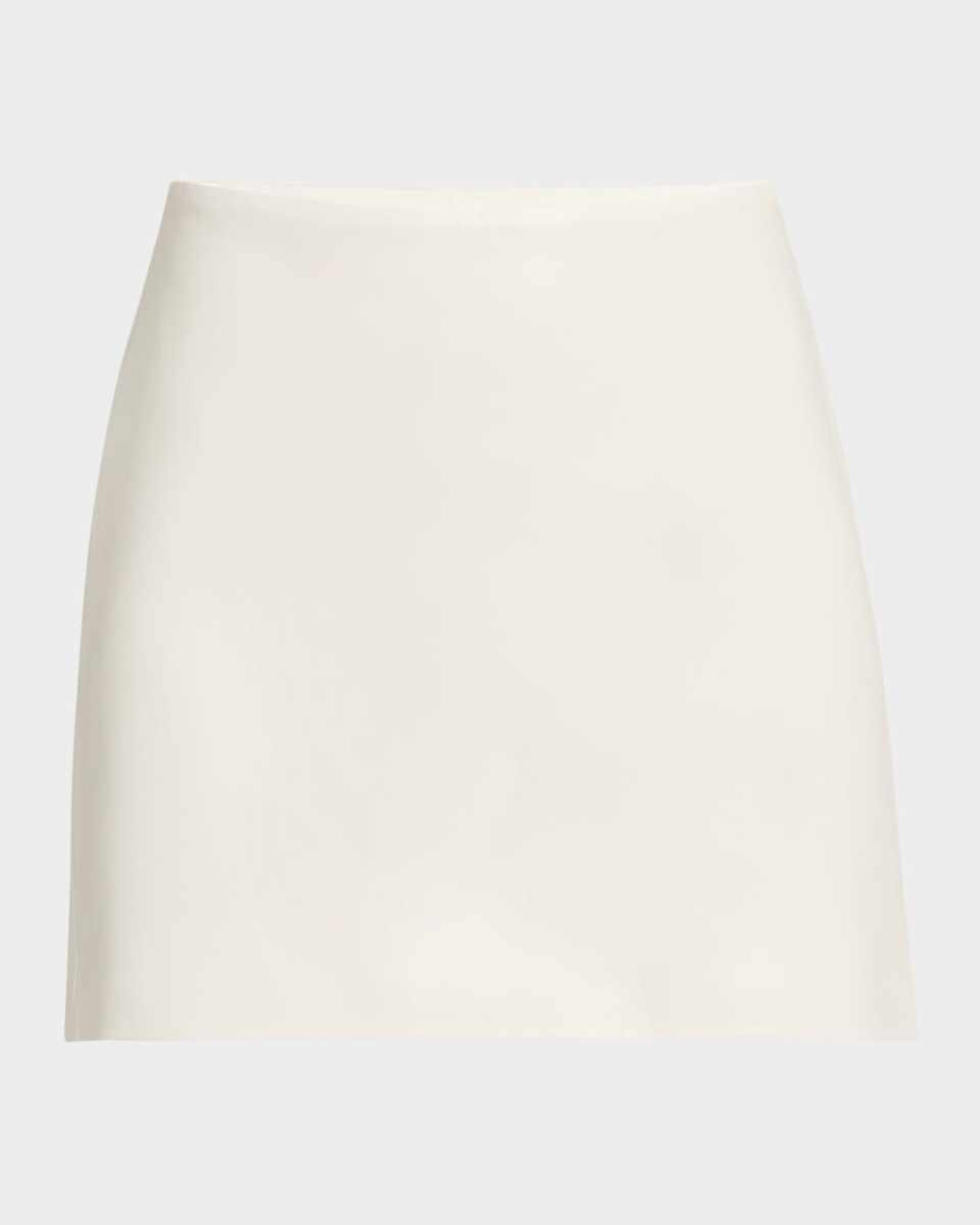 Agda Recycled Leather Mini Skirt