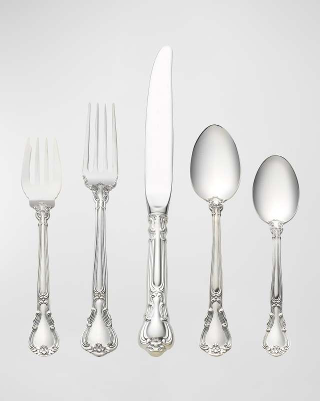 Chantilly 5-Piece Dinner Flatware Setting with Place Spoon