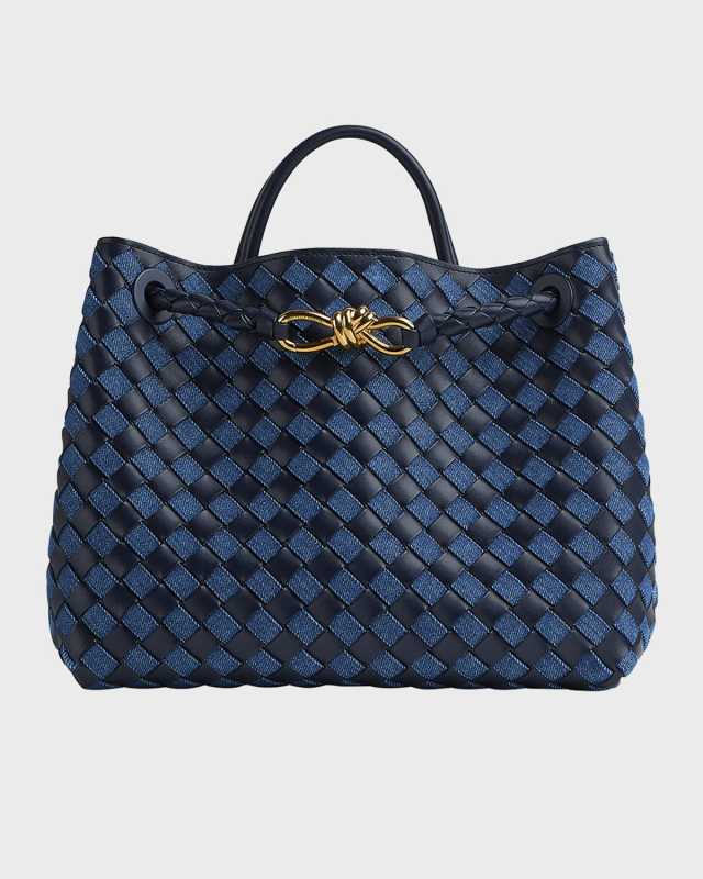 Andiamo Medium Denim Shoulder Bag