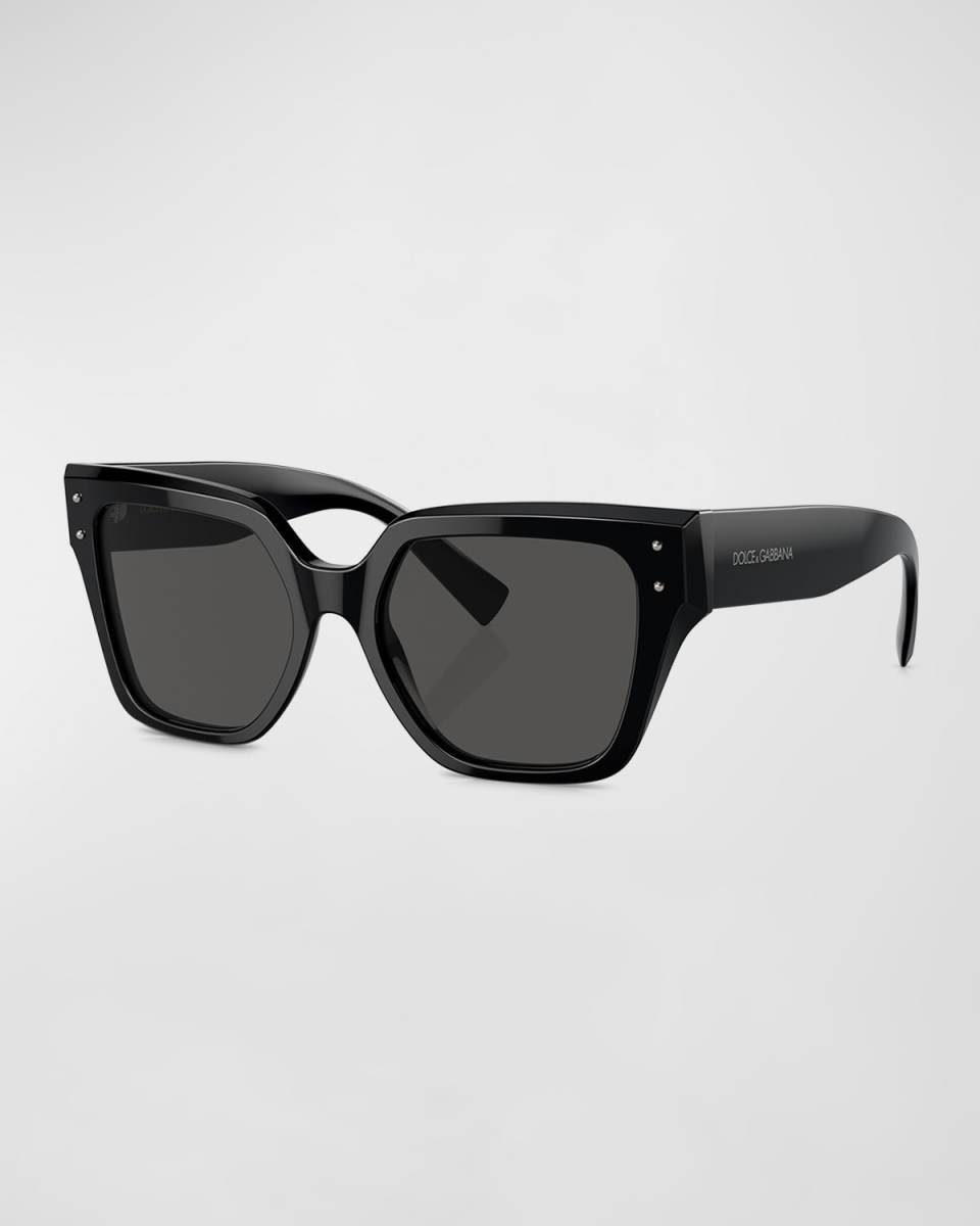 Monochrome Acetate & Plastic Butterfly Sunglasses