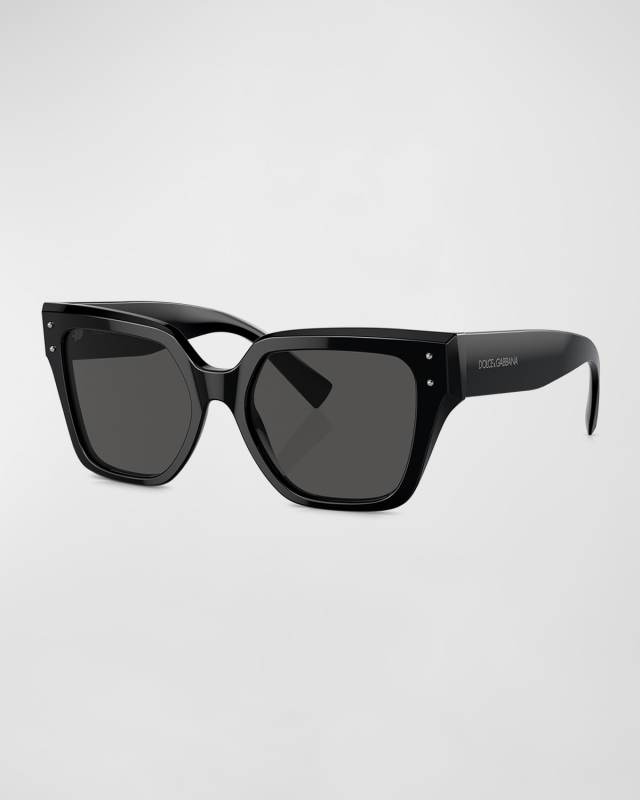 Monochrome Acetate & Plastic Butterfly Sunglasses