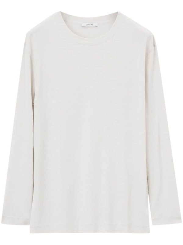 long-sleeve cotton T-shirt