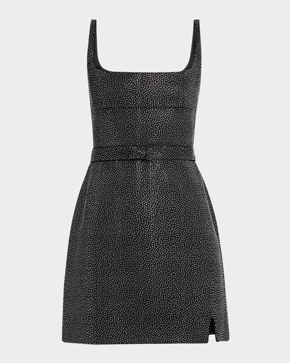 Studded Sleeveless Mini Dress