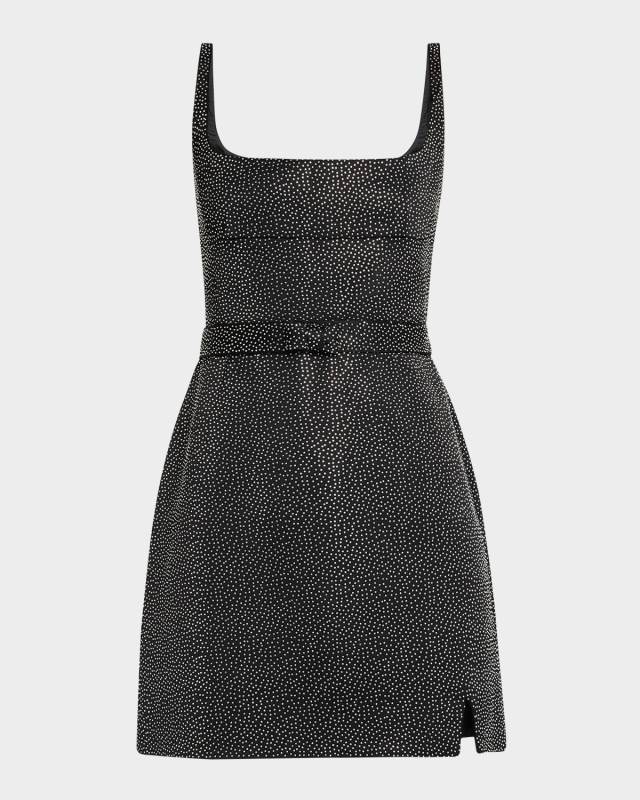 Studded Sleeveless Mini Dress