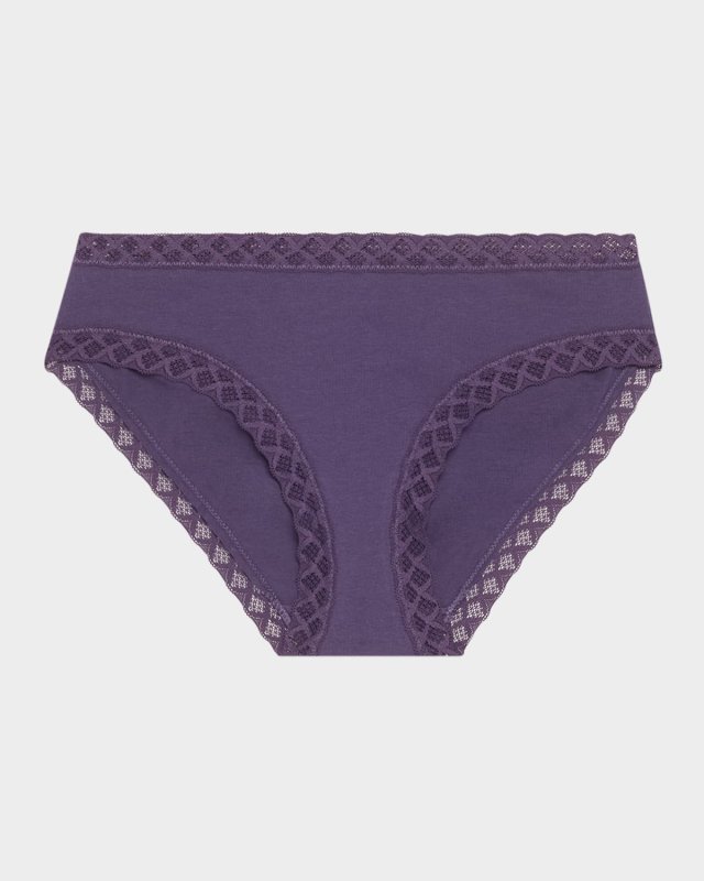 Bliss Lace-Trim Bikini Briefs