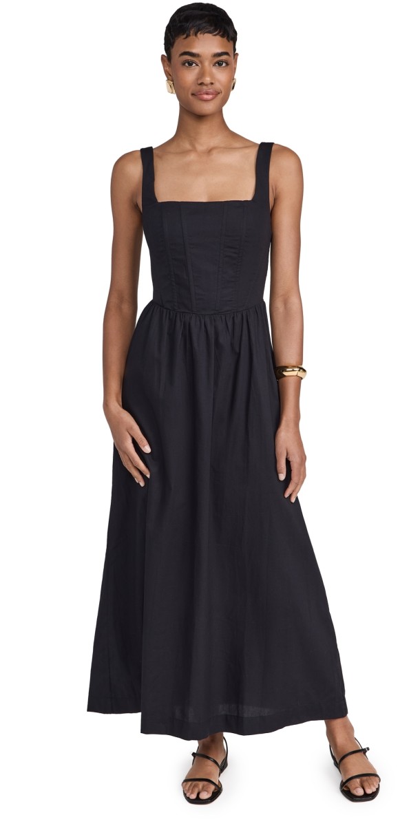 Dress To Draped Midi Dress Black