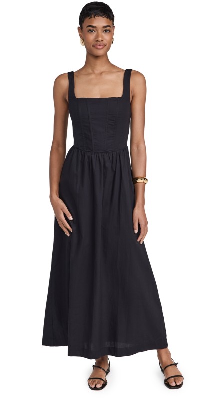 Dress To Draped Midi Dress Black