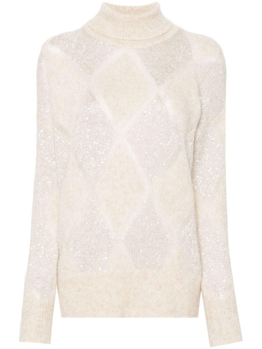 sequinned sweater