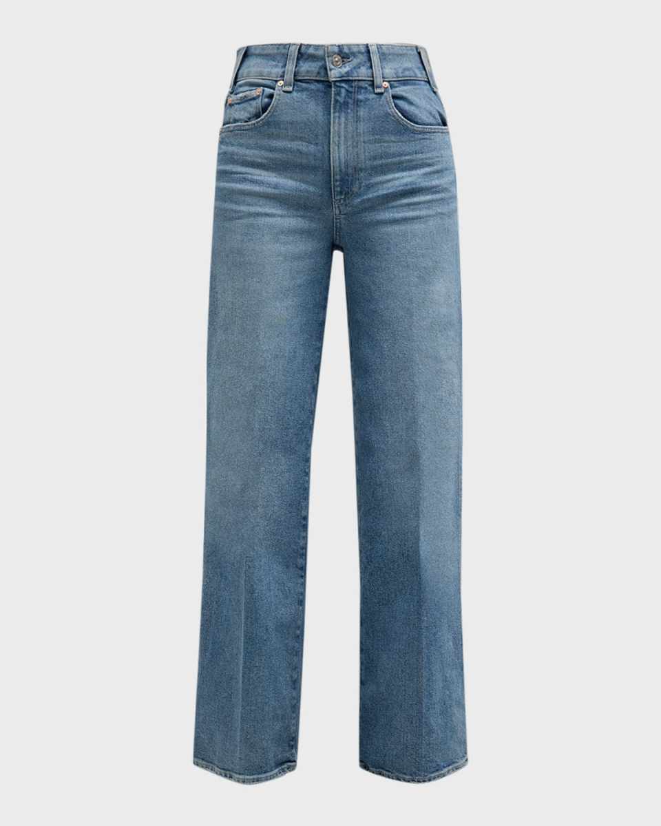 Sasha 32" High-Rise Straight-Leg Denim Jeans