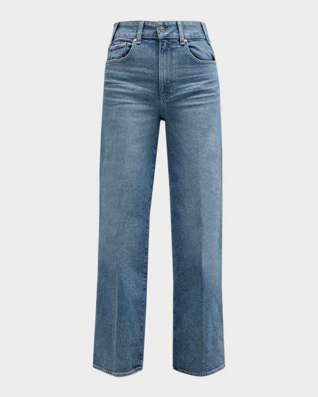 Sasha 32" High-Rise Straight-Leg Denim Jeans