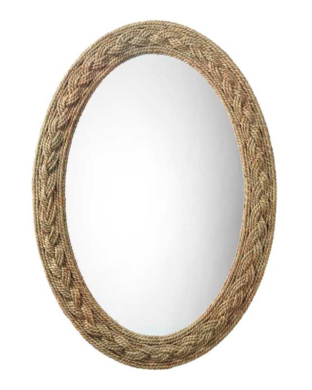 Lark Braided Oval Mirror