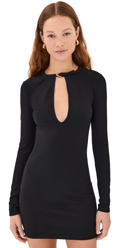 STAUD Astor Dress Black