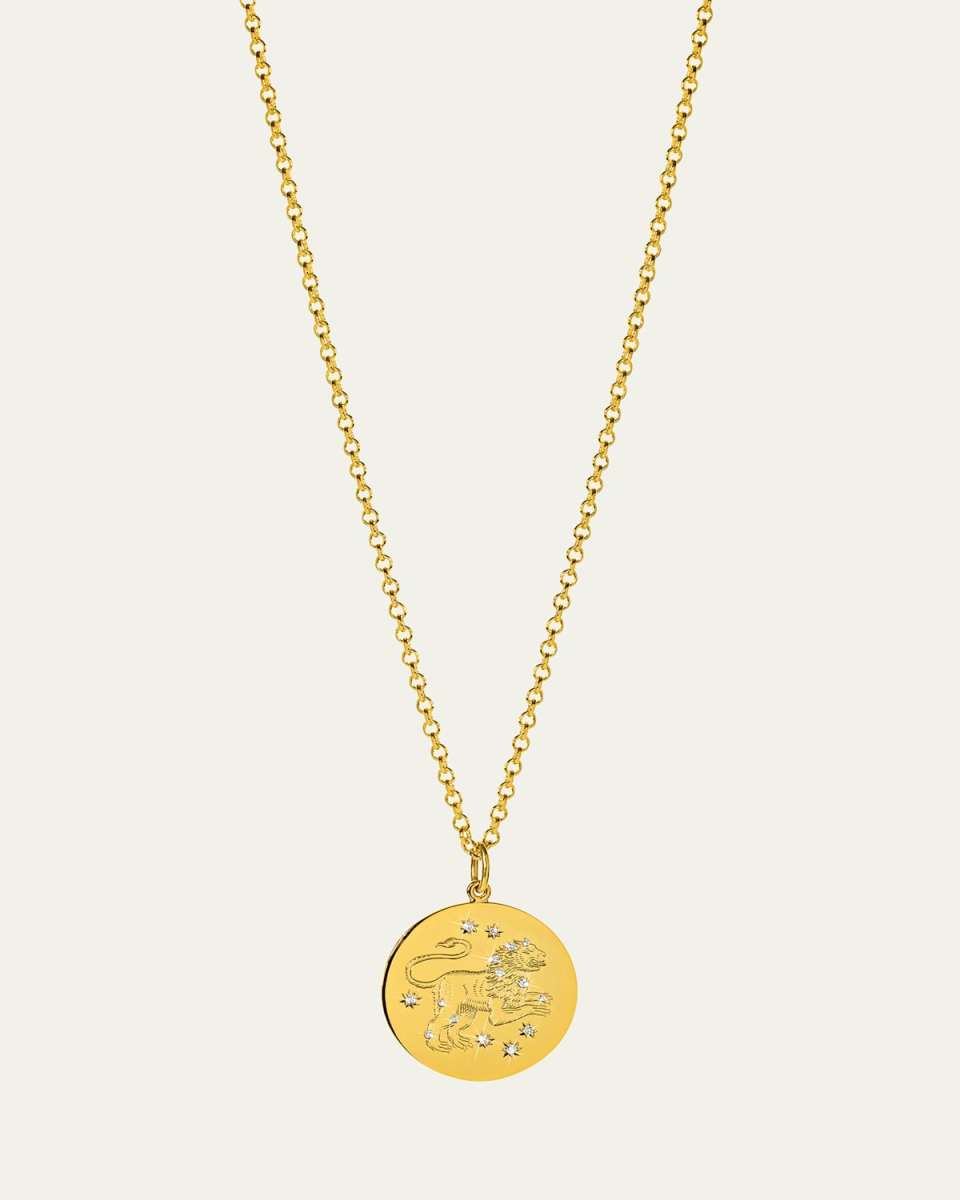 Zodiac Pendant Necklace, Leo