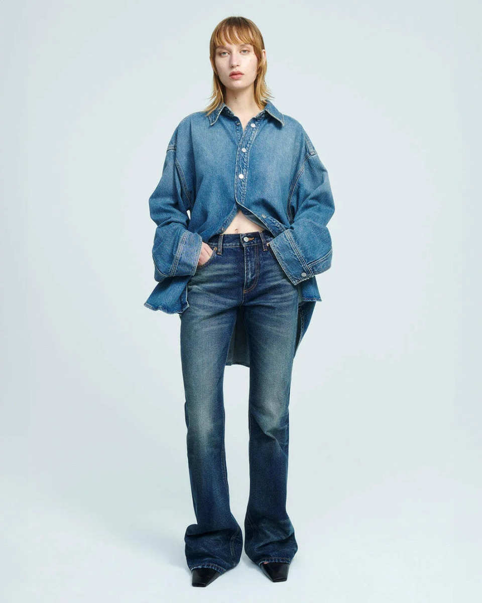 Flora Vintage Blue Jean