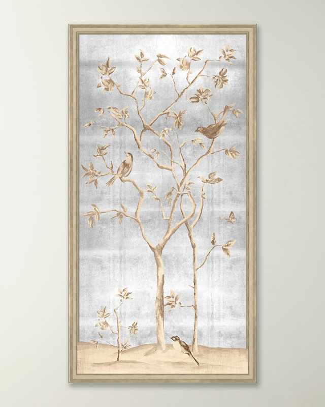 Silver Chinoiserie 1 Giclee