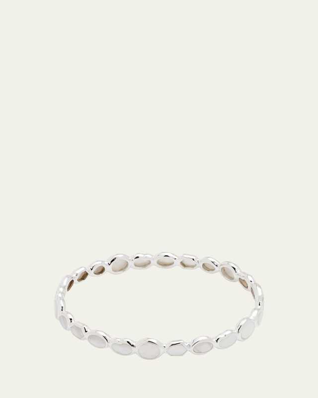 All-Over Stone Bangle in Sterling Silver