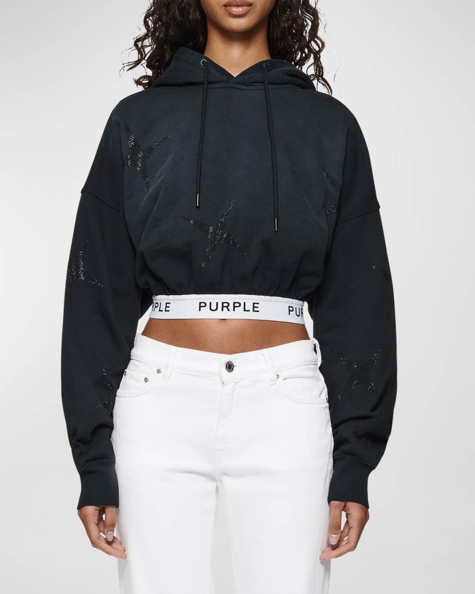 Oversized Cropped Hoodi