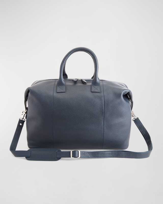 Personalized Medium Executive Leather Duffel Bag