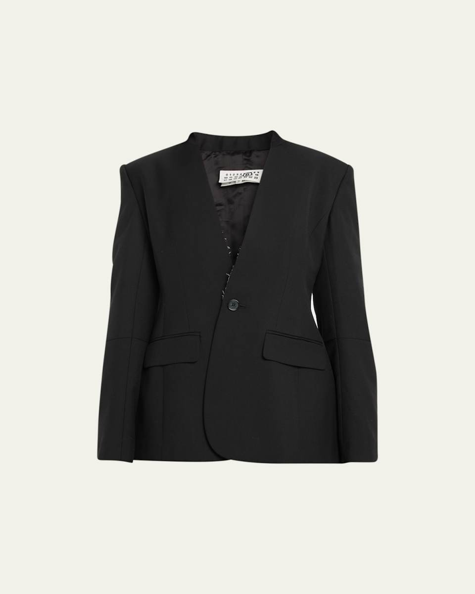 Collarless Jacket