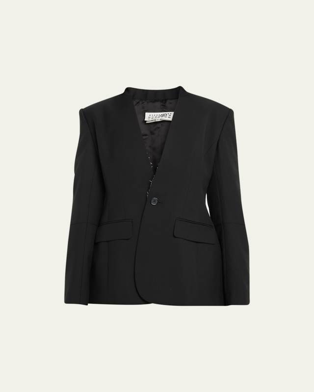 Collarless Jacket
