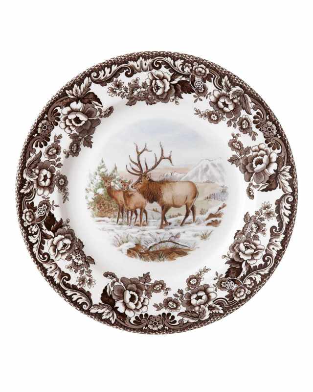 Woodland American Wildlife Elk Salad Plate