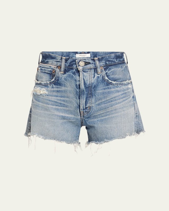 Elam Distressed Denim Shorts